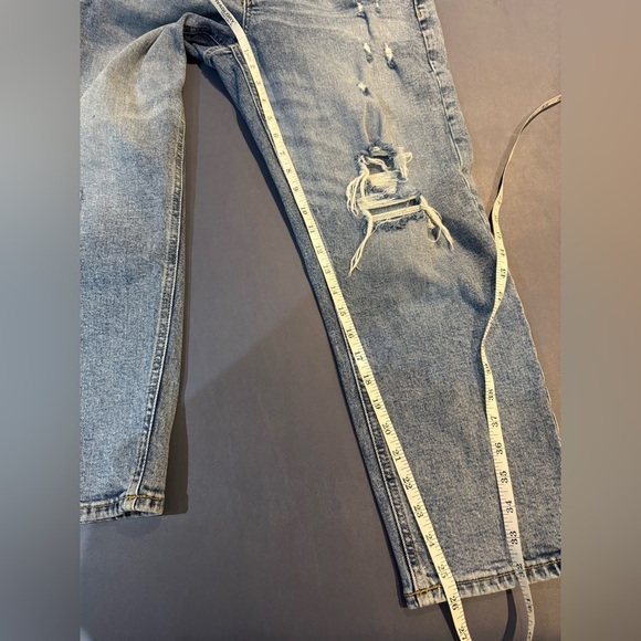 old navy extra high rise curvy sky hi straight denim jeans size 6 petite fall - Picture 8 of 8